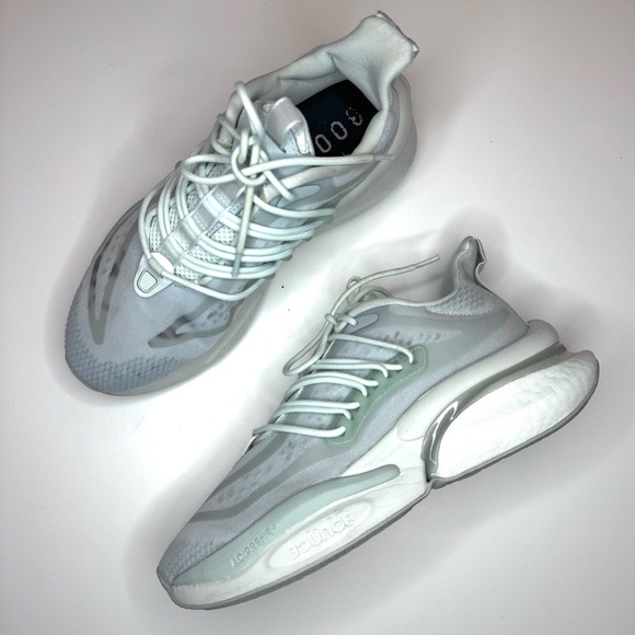 Adidas Women’s ALPHABOOST V1 SHOES Gray Sneakers Size- 9 - Picture 8 of 10